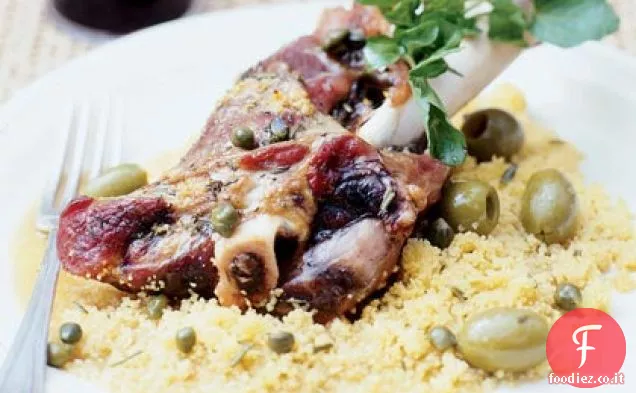 Stinchi di Agnello con Olive e Capperi