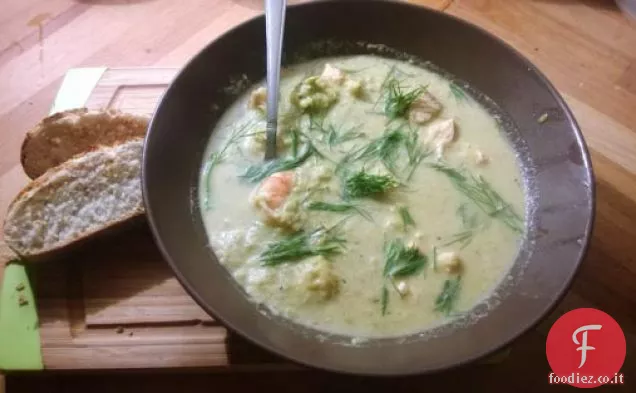 Omega - 3 cremosa zuppa di porri
