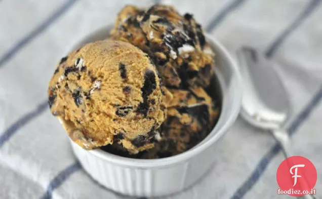 Biscotti di zucca e gelato alla crema