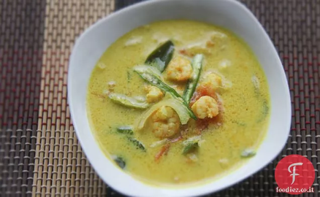 Kerala Shrimp Moilee (Gamberetti al curry e zuppa di cocco)