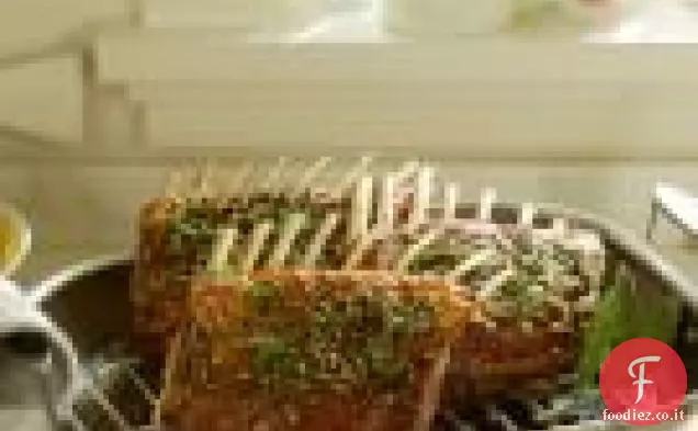 Cremagliera di agnello in crosta di erbe