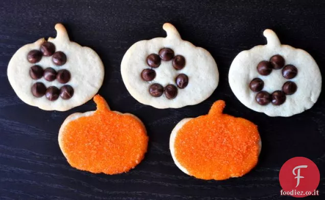 Biscotti decorati con crema di formaggio di Halloween