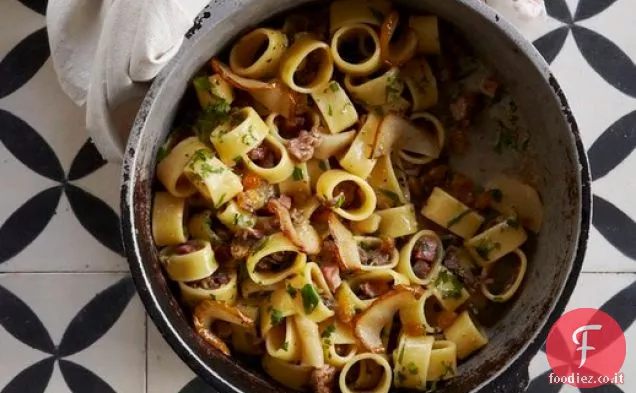 Ravioli Aperti di Carne e Pera dell ' Pasta Moderna