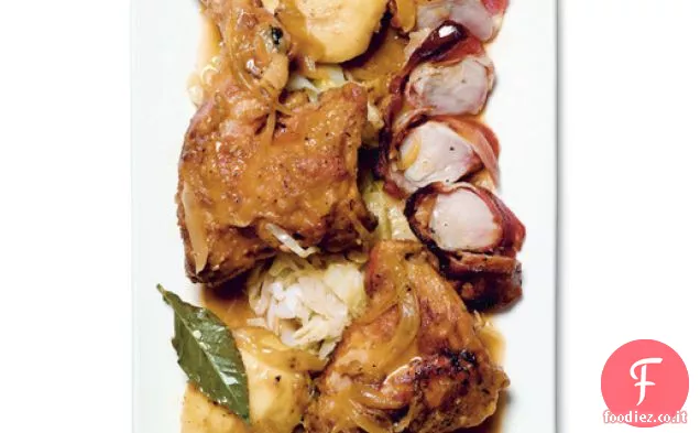 Sidro-Coniglio brasato con mele e Crème Fraîche di ' The Wild Chef