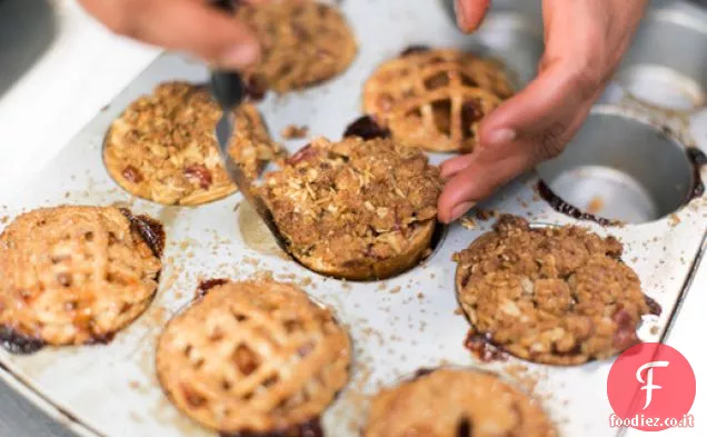 Pera Mirtillo Crumble Mini torte