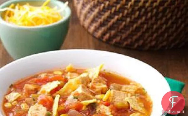 Zuppa di tortilla di pollo del sud-ovest