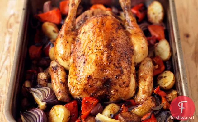 Ricetta di pollo arrosto in stile spagnolo