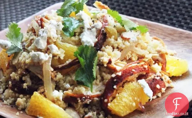 Pollo all'arancia con Couscous e Feta