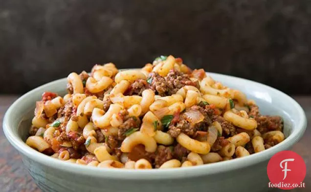 Hamburger e maccheroni