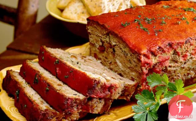 Polpettone di agnello con formaggio Feta