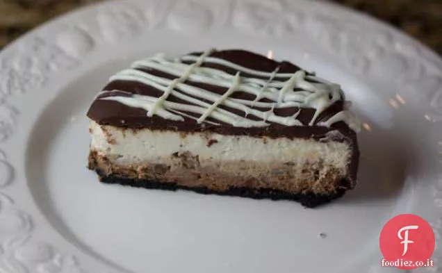 Quattro pollici Cheesecake — Cioccolato smaltato triplo strato