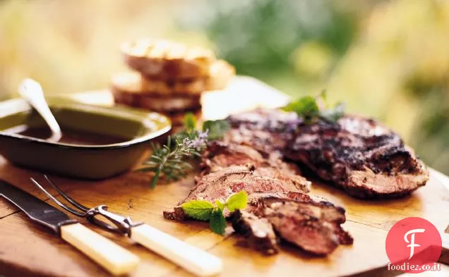 Coscia d'agnello alla brace