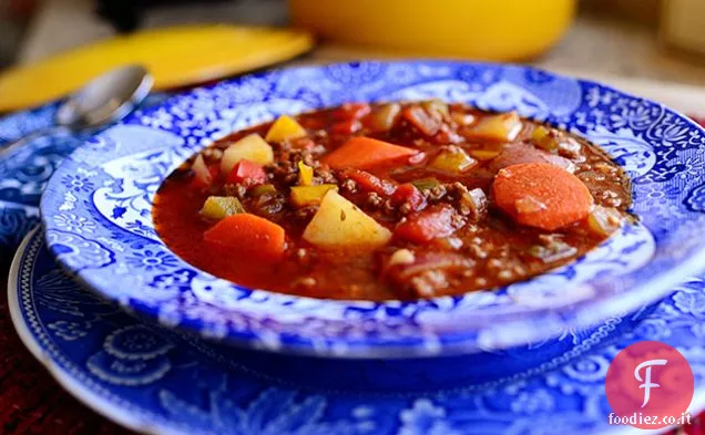 Zuppa di hamburger