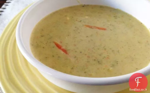 Zuppa di broccoli senza glutine