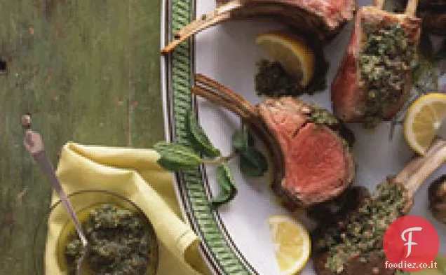 Cremagliera di Agnello con Menta e Capperi
