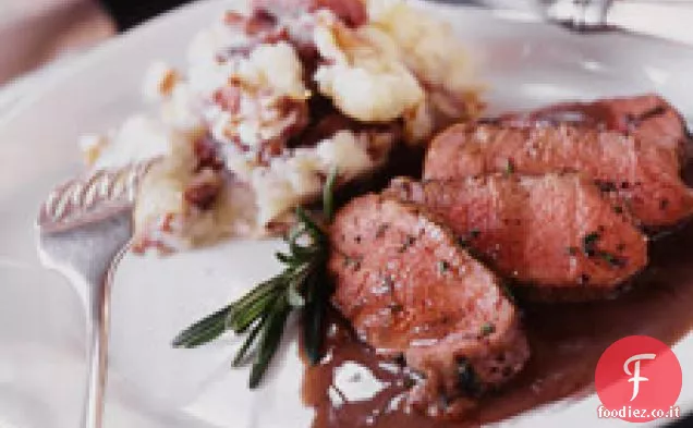 Lombo di agnello scottato in padella