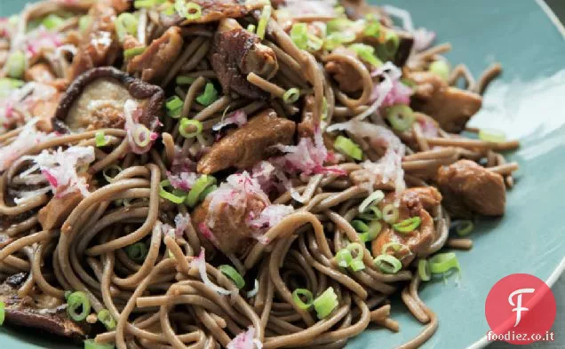 Soba Noodles con funghi Shiitake e ravanello Ricetta
