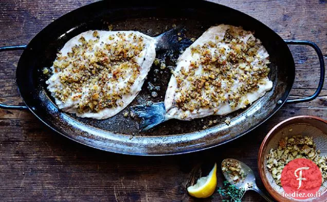 Branzino in crosta di senape