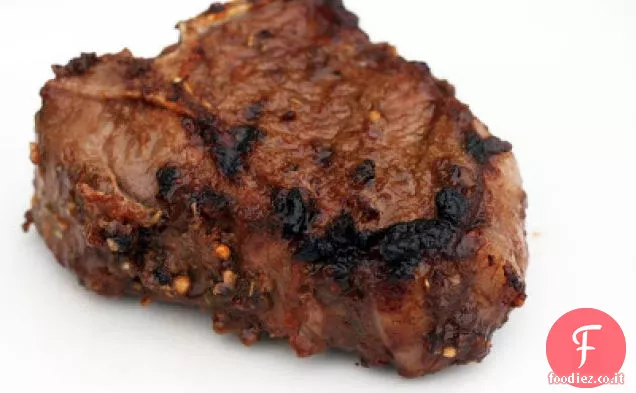 Rosmarino-Costolette di agnello alla griglia di digione