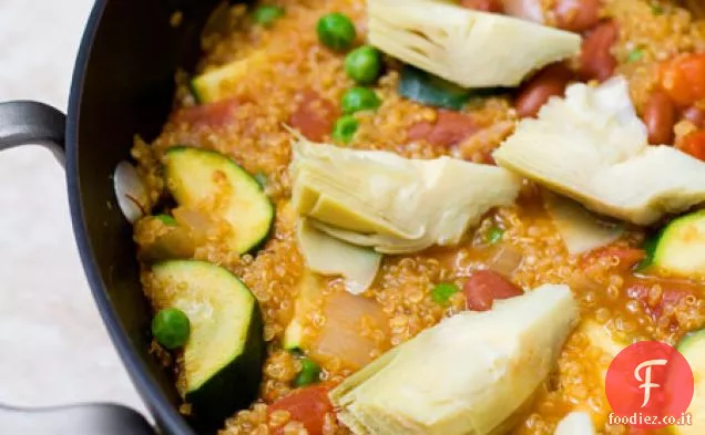 Paella di verdure alla quinoa