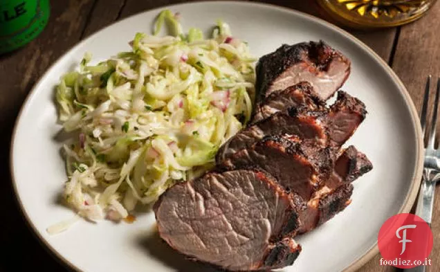 Filetto di maiale alla griglia strofinato al cacao-Cile