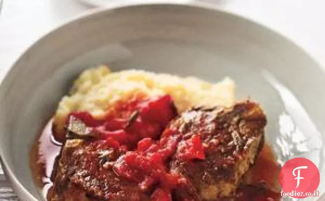 Ricetta Agnello Toscano Con Pomodori e Polenta
