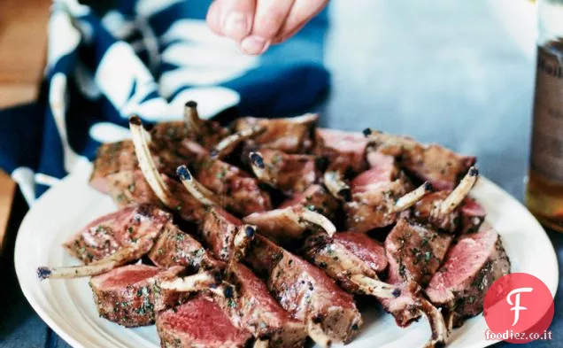 Cremagliera di Agnello con Burro di Rosmarino