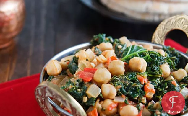 Ceci al curry e cavoli