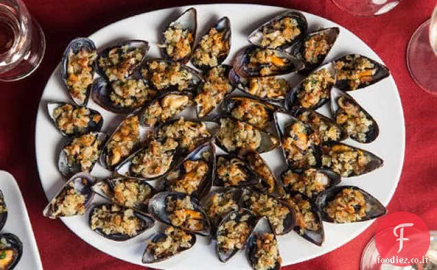 Cozze con Aglio e Pangrattato