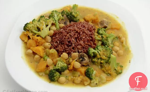 Curry di verdure in stile tailandese