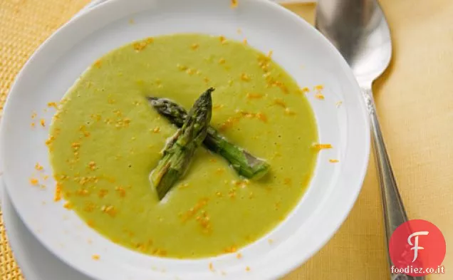 Zuppa di asparagi arrostiti