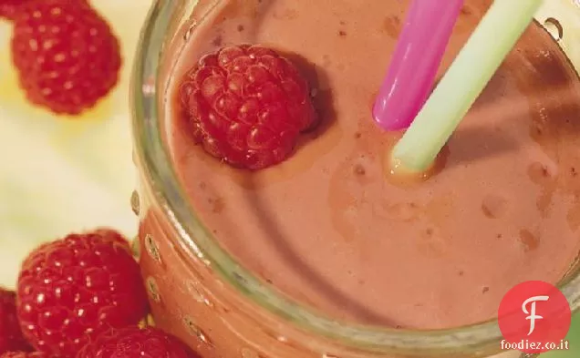 Frullato al cioccolato e lampone