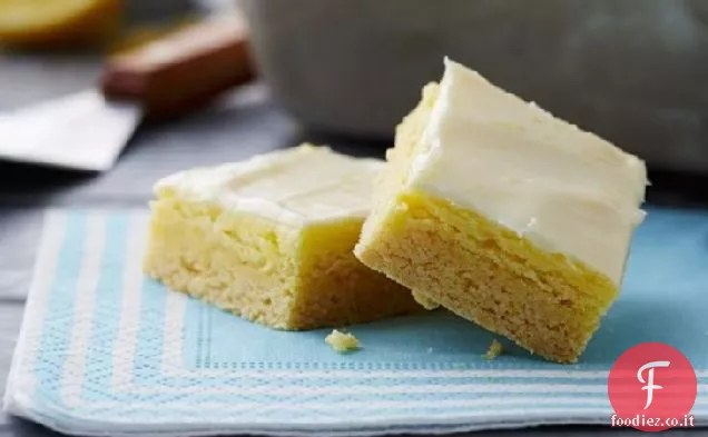 Barrette di Cheesecake al limone