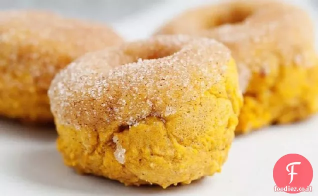 Ciambelle di zucca al forno con cannella Zucchero