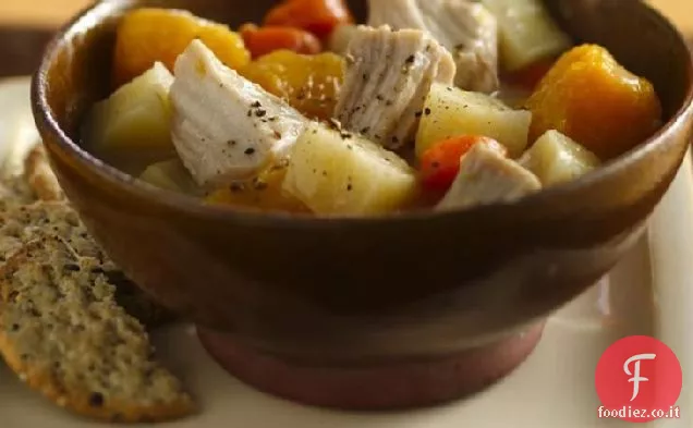 Stufato di maiale e verdure a cottura lenta