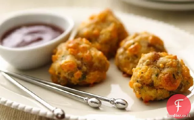 Palline di formaggio salsiccia senza glutine