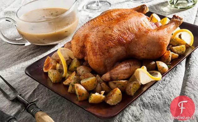 Pollo arrosto al rosmarino e limone
