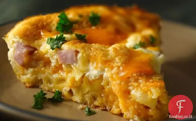 Maccheroni e formaggio Prosciutto torta