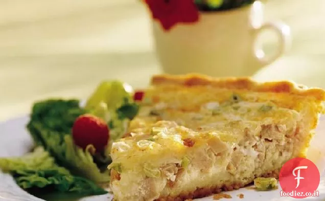 Quiche di formaggio e pancetta facile