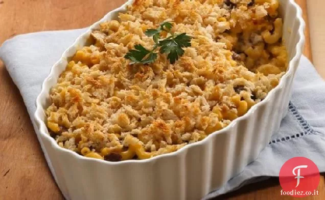 Mac a strati e formaggio con carne macinata