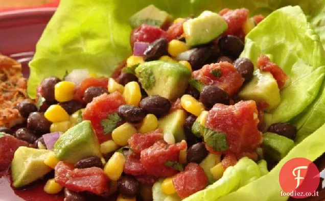 Insalata di mais e fagioli neri