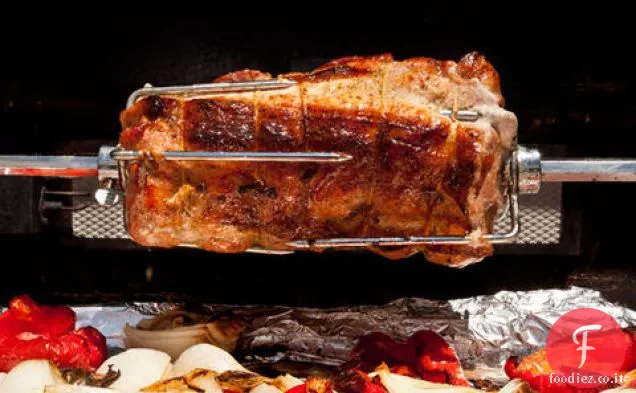 Girarrosto cubano Lombo di maiale con peperoni e cipolle