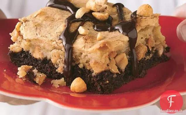 Gooey Torta al cioccolato e burro di arachidi