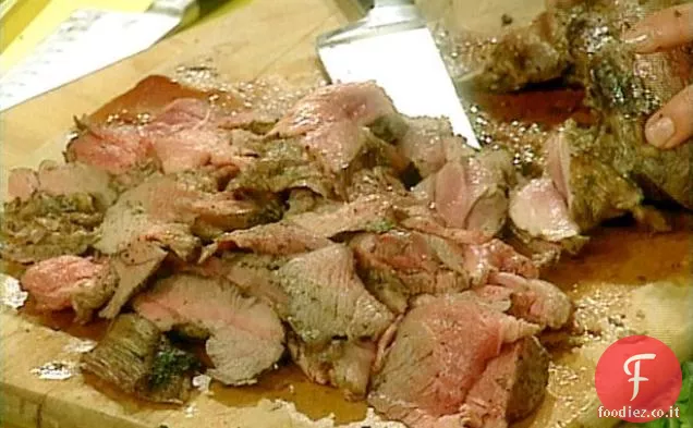 Coscia d'agnello disossata alla griglia