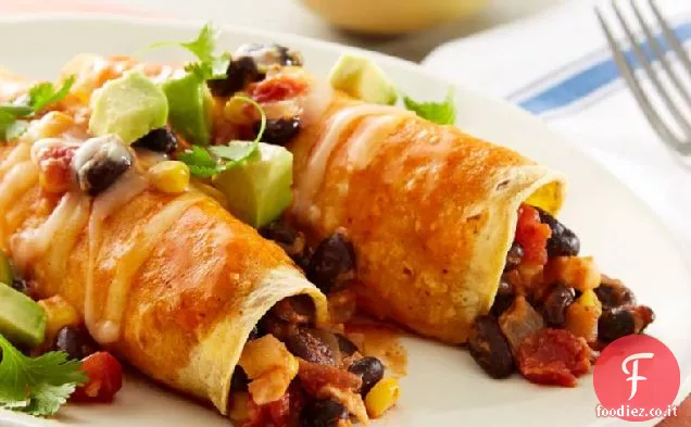 Enchiladas di fagioli neri