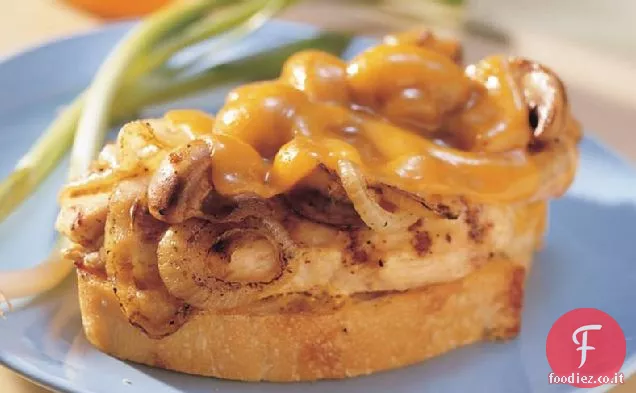 Cheddar alla griglia-Panini al filetto di pollo