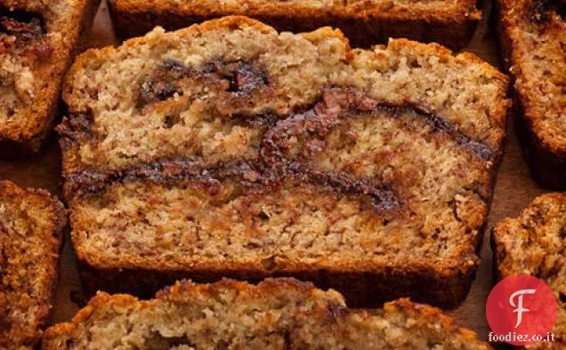 Banana Arrosto-Nutella Pane veloce