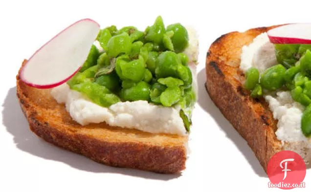 Bruschetta di Piselli e Ricotta