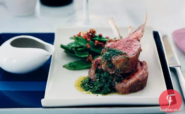 Costolette di Agnello al forno con Chimichurri alla Menta