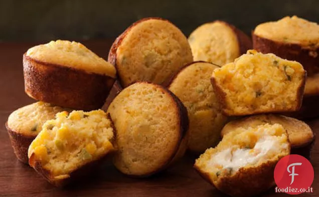 Muffin di pane di mais Jalapeño